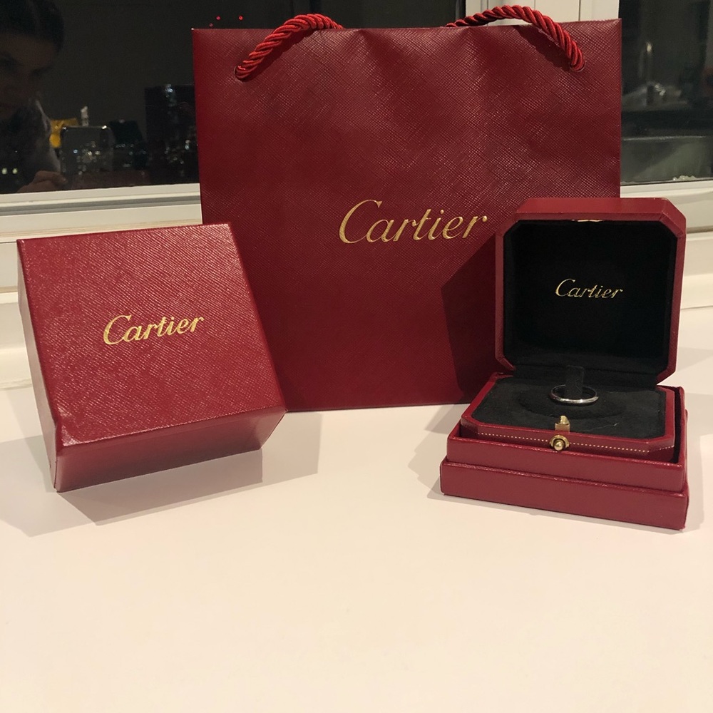 Cartier Platinum Band Size 50 or 5.25